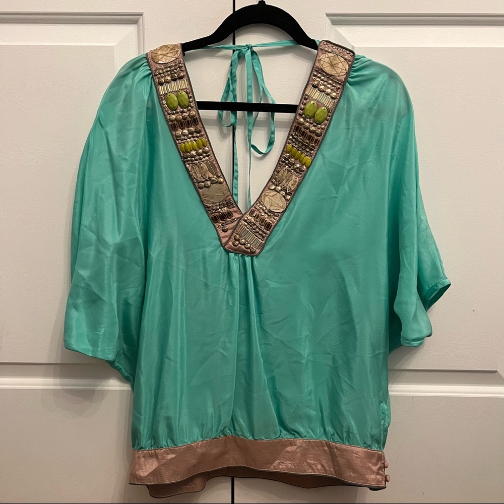 Chelsea Flower Seafoam Blouse